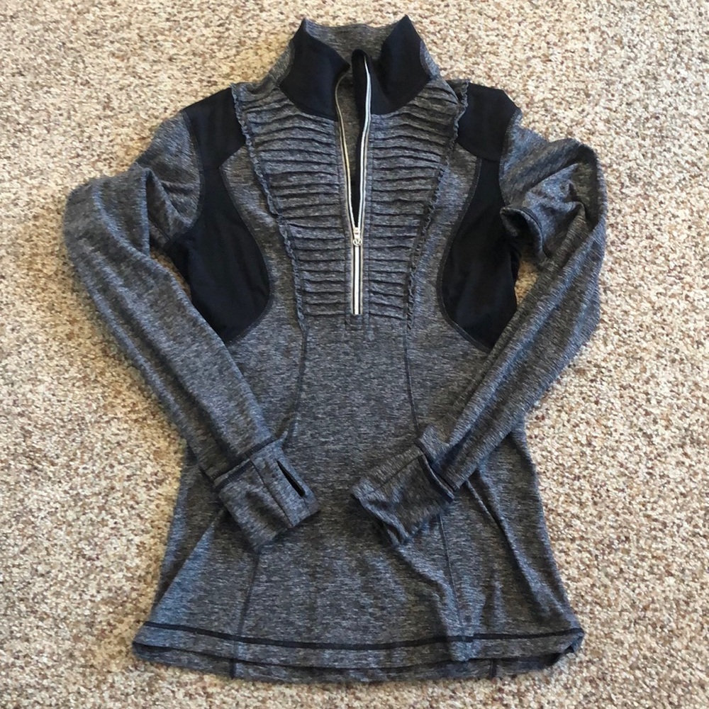 Lululemon Run Your Heart Out Half Zip Pullover